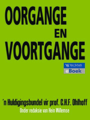cover image of Oorgange En Voortgange